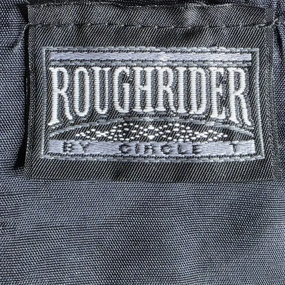 Vintage Roughrider by Circle T Western Tapestry Vest Horse Cowboy Rodeo Print M - Picture 5 of 6